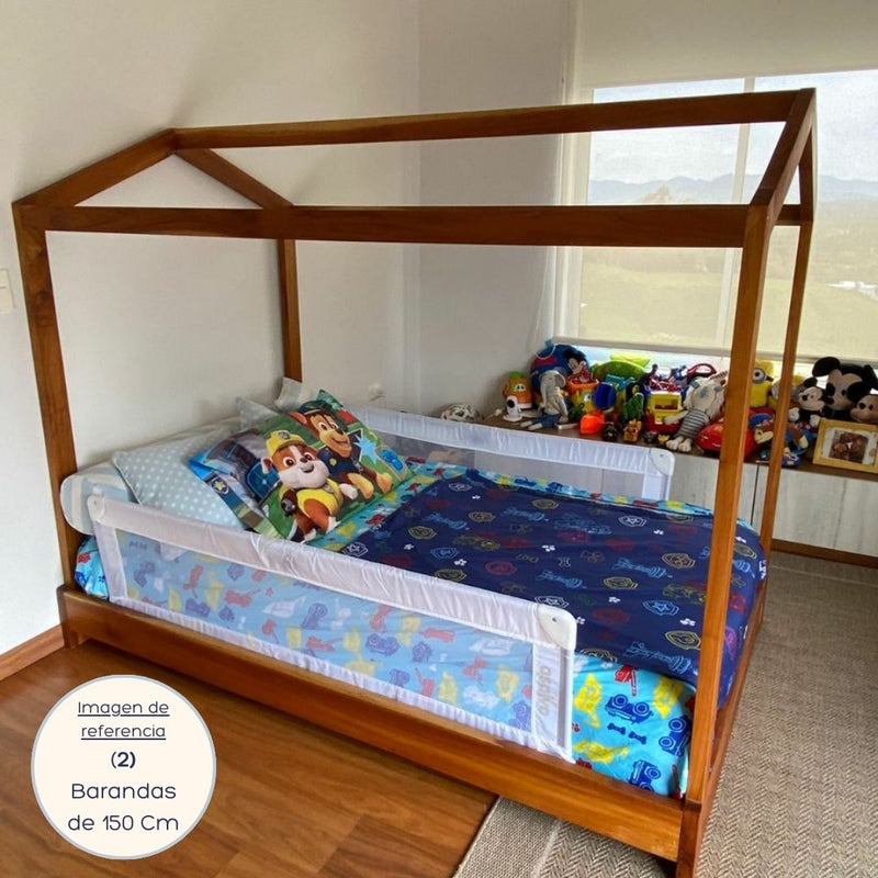 BARANDA CUNA 150CM LUNA AZUL - 17123 ASALVO