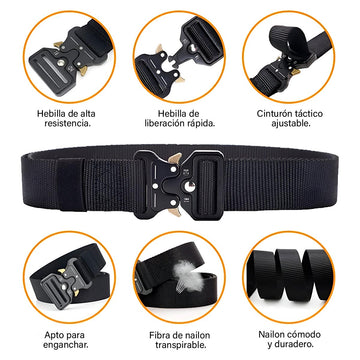 Correa Táctica Cinturón Militar Ajustable Correa Reata LSD-02