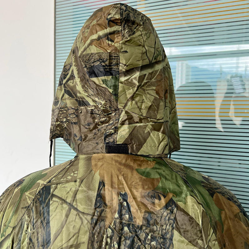 Impermeable Moto Camuflado 2 Piezas Chaqueta Capucha + Pantalón + Bolso 189