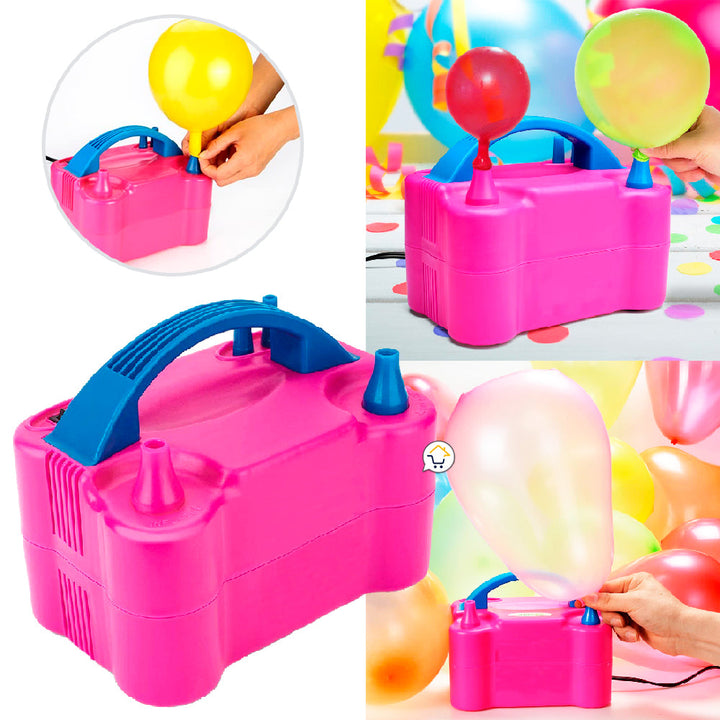Inflador De Globos Eléctrico Automático Doble Boquilla 73005