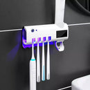 Soporte Esterilizador Cepillos Dispensador Crema Dental JX-5589