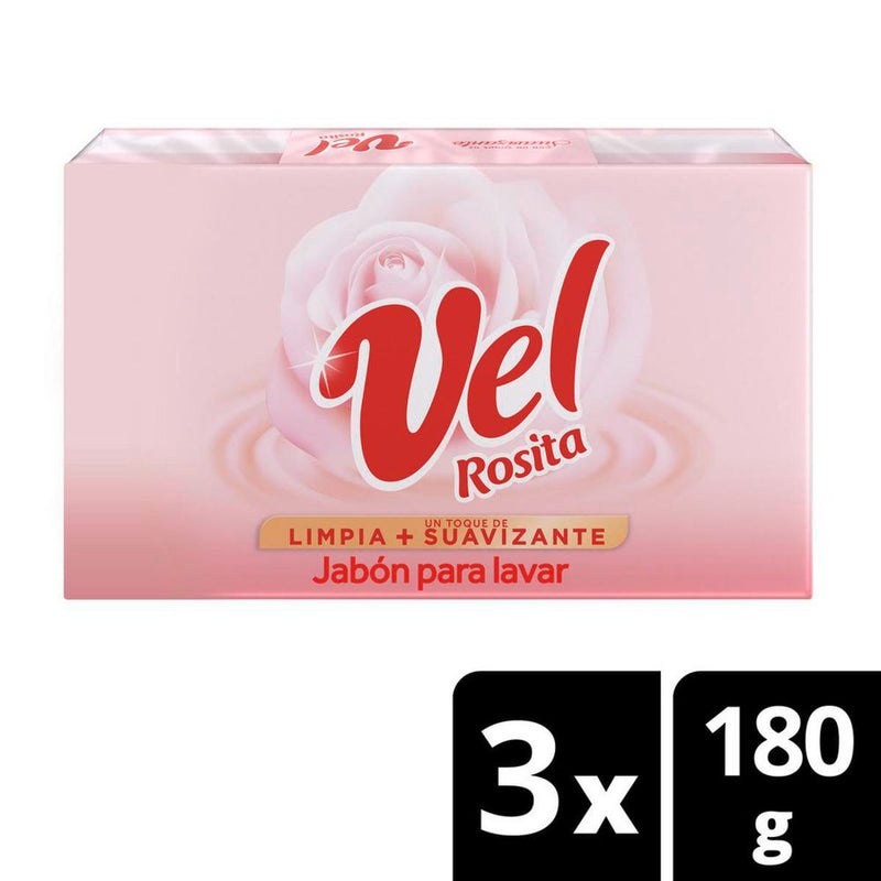 JABON VEL ROSITA 3U 540G