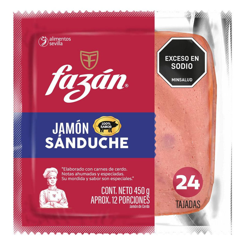 JAMON FAZAN 450G SANDUCHE