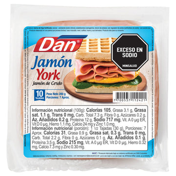 JAMON DAN 10U 200G YORK