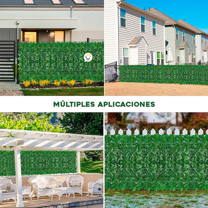 Jardín Vertical 3X1M Artificial Muro Follaje Ecológico FM1000