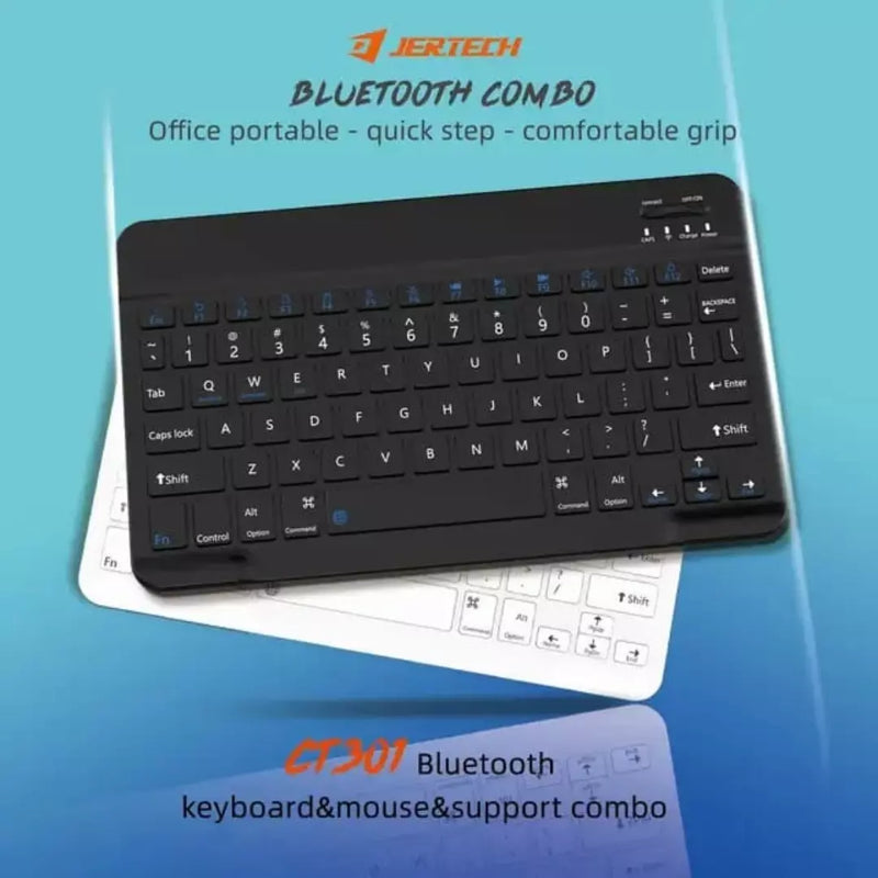 Combo Jertech Teclado + Mouse + Soporte de Celular CT3-01