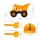 Juego de Construcción Volqueta Casco Herramientas Niño 100455