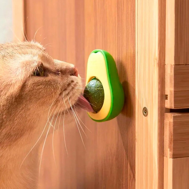 Juguete Para Gatos Anti Estrés Bola Giratoria Hierba Gatera Catnip AHY03