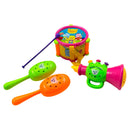 Juguete Musical Para Bebés Tambor Maracas Y Trompeta 828-4