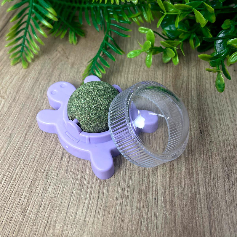 Juguete Para Gatos Anti Estrés Bola Giratoria Hierba Gatera Catnip AHY03