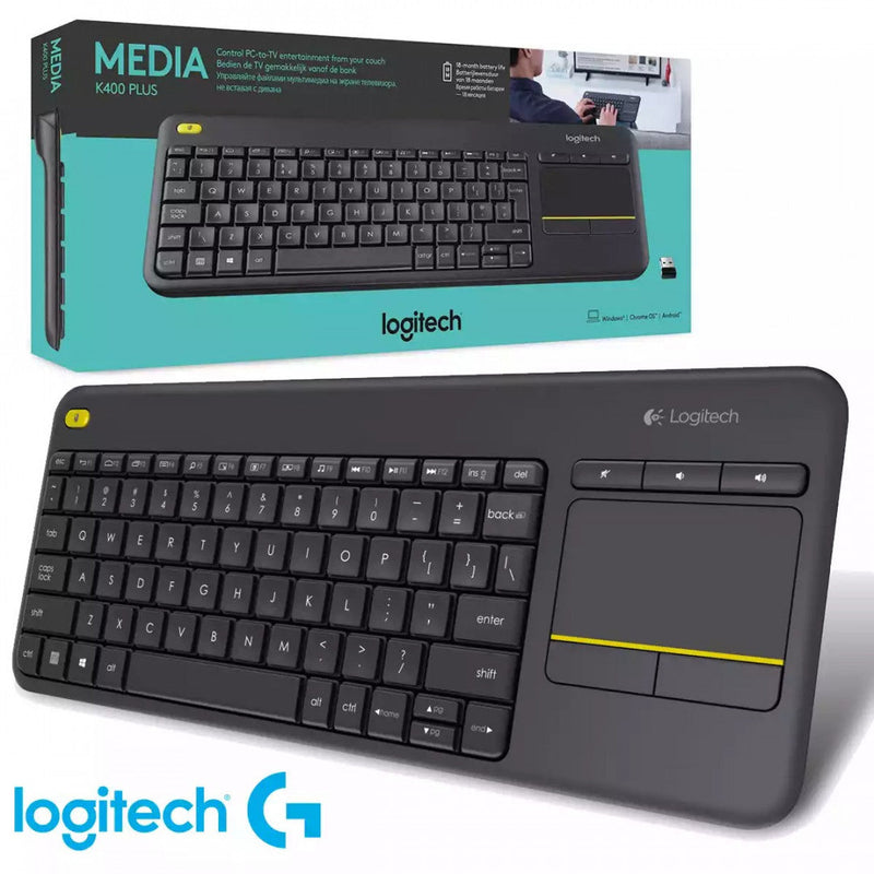 TECLADO INALÁMBRICO K400 PLUS CON TOUCHPAD
