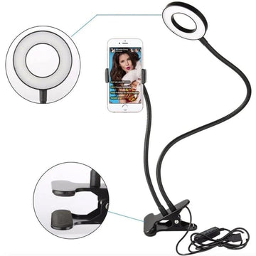Kit Youtuber TIKTOK Atril Con Aro de Luz y Porta Celular Flexible