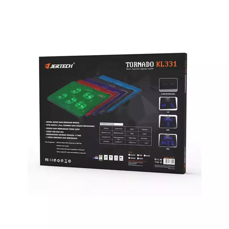 Base Refrigerante Para Computador Tornado 5 ventiladores Jertech KL331