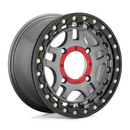 KMC KS240 RECON BEADLOCK 14X7 4X156 ET+38 BOCIN: 132 G-MTL BLK-RING JW14026