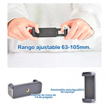 Kit Estabilizador Trípode Soporte Celular Luz Led Micrófono Vlog Video AY49