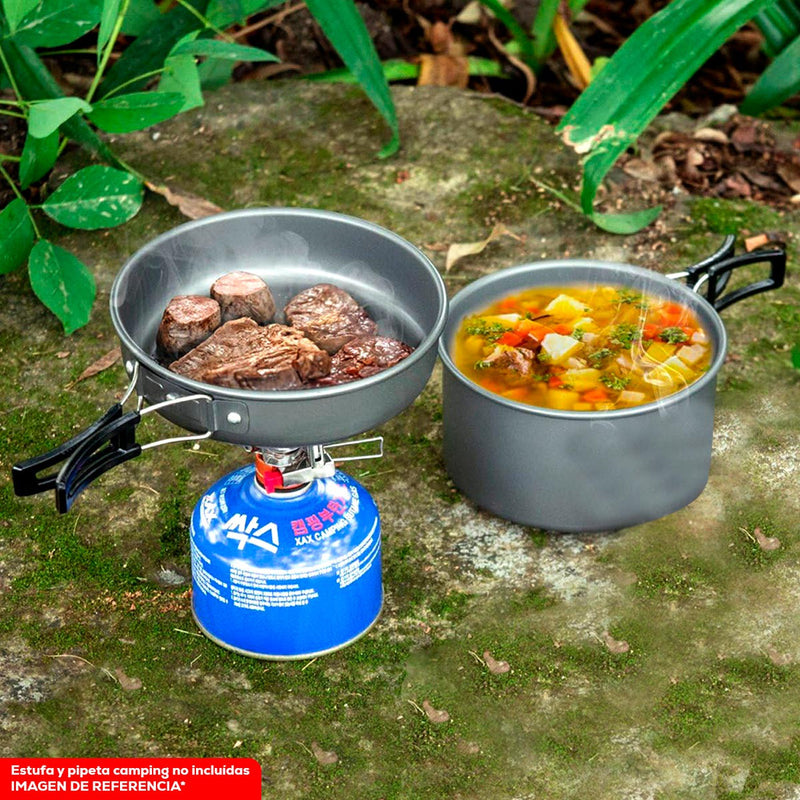 Kit De Utensilios De Cocina Para Camping Olla y Sartén SY-200