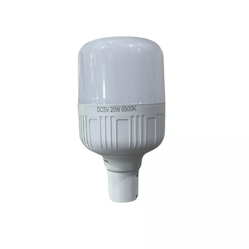Bombillo Recargable Con Panel Solar L20