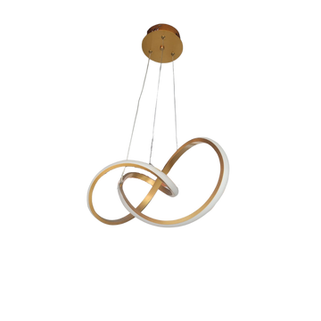 LAMPARA COLGANTE INFINITO 50W ORO 52X40 IDS74