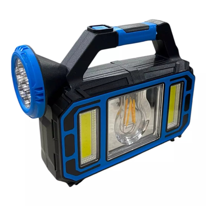 Luz Led Recargable Con Panel Solar HS-8036-7-B