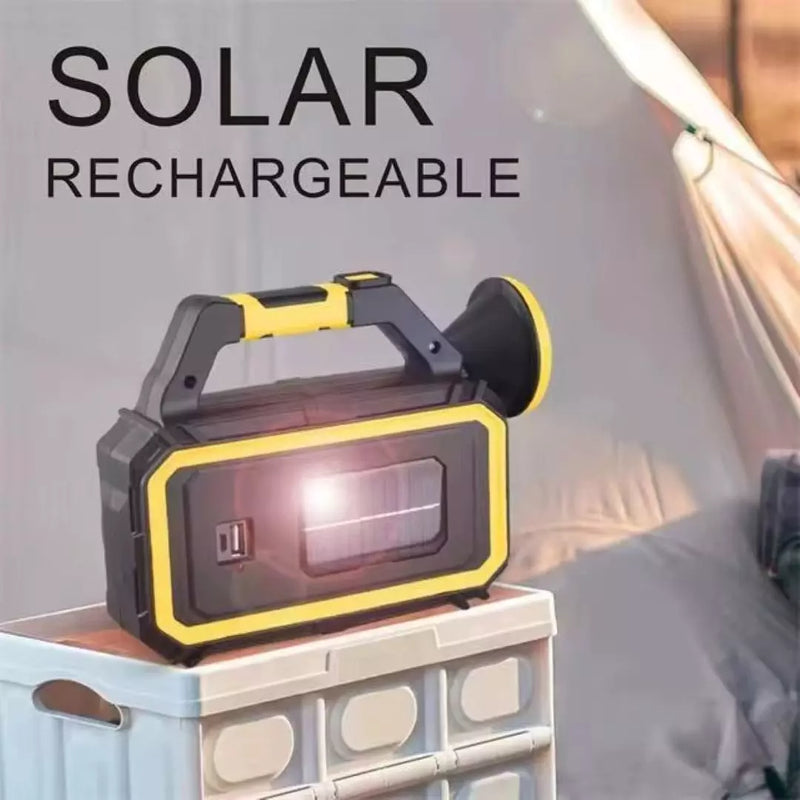 Luz Led Recargable Con Panel Solar HS-8036-7-B