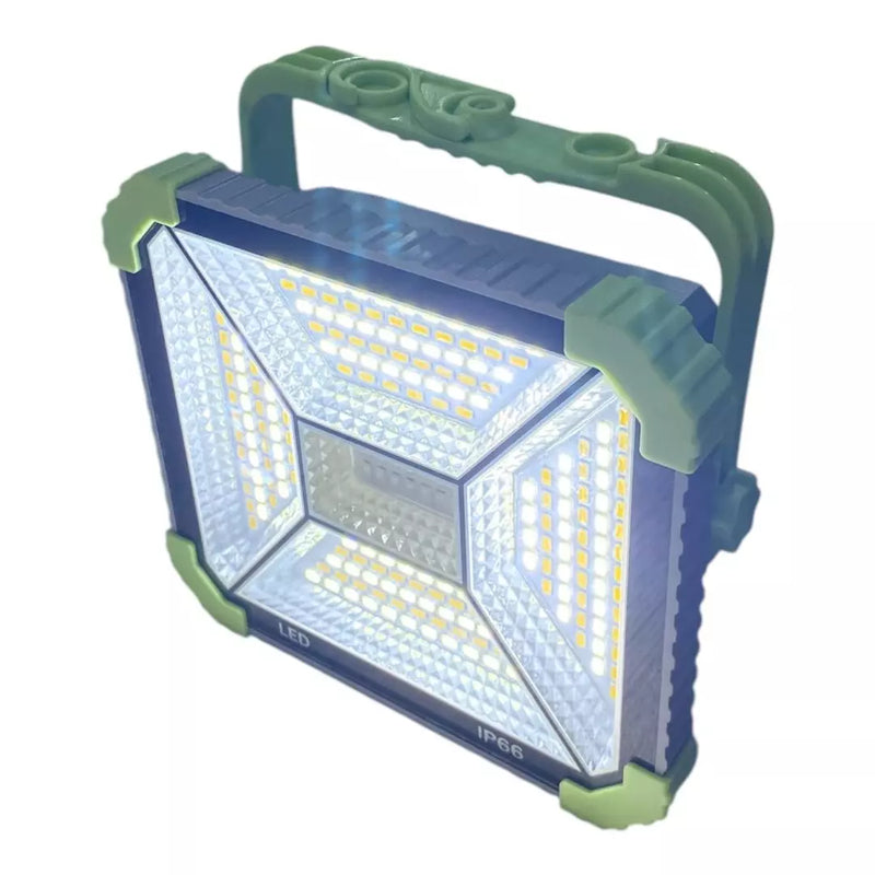 Luz Led Recargable Con Panel Solar JLP-2193