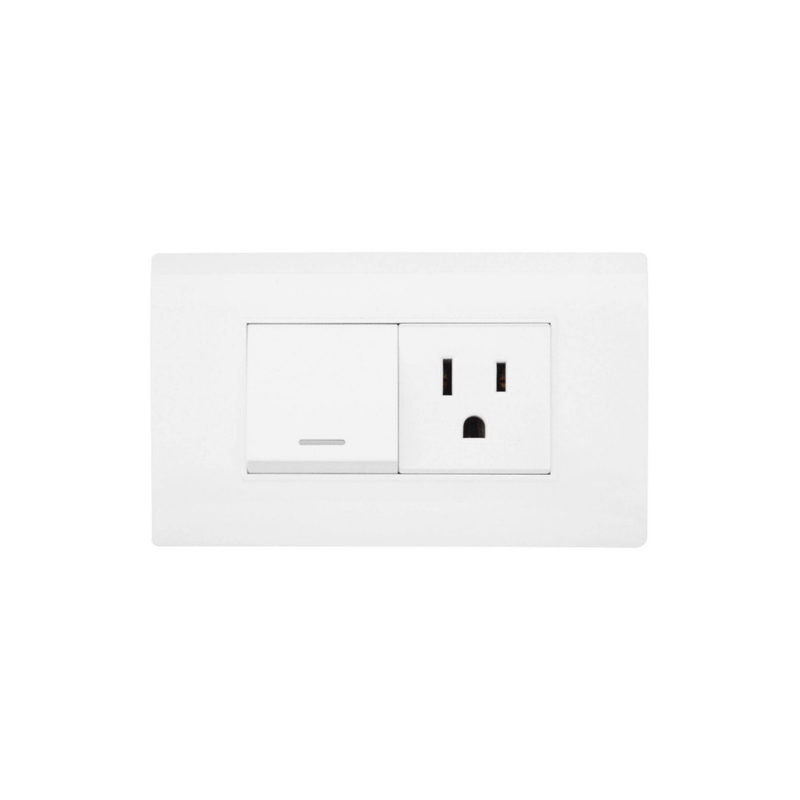 LINEA BK PLUS BLANCA INCRUSTAR TOMA SWICHE 110-220 HT20682