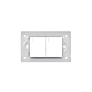 LINEA LUXOR BLANCA SWICHE DOBLE INTERCAMBIABLE SIN TAPA DUKE ENERGY