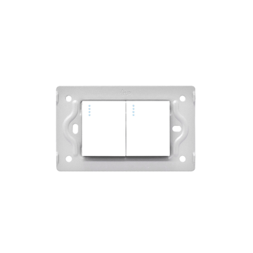 LINEA LUXOR BLANCA SWICHE DOBLE INTERCAMBIABLE SIN TAPA DUKE ENERGY