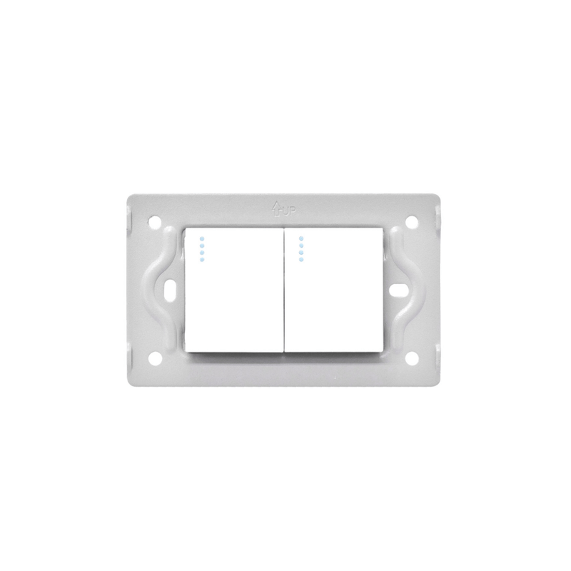 LINEA LUXOR BLANCA SWICHE DOBLE INTERCAMBIABLE SIN TAPA DUKE ENERGY