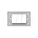 LINEA LUXOR BLANCA SWICHE TRIPLE INTERCAMBIABLE SIN TAPA DUKE ENERGY