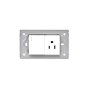 LINEA LUXOR BLANCA TOMA SWICHE INTERCAMBIABLE SIN TAPA DUKE ENERGY