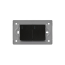 LINEA LUXOR NEGRA SWICHE DOBLE INTERCAMBIABLE SIN TAPA DUKE ENERGY