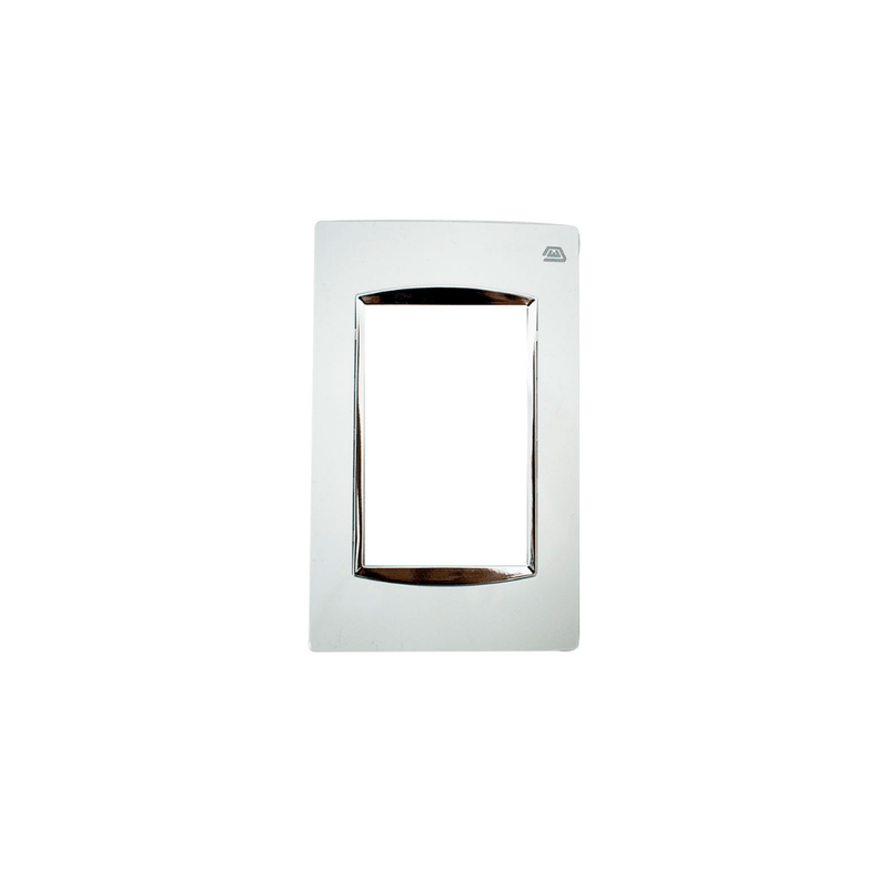 LINEA LUXOR TAPA BLANCA Y BORDE CROMADO DUKE ENERGY