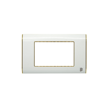 LINEA LUXOR TAPA BLANCA Y BORDE DORADO PERLA DUKE ENERGY (V18-02BD)