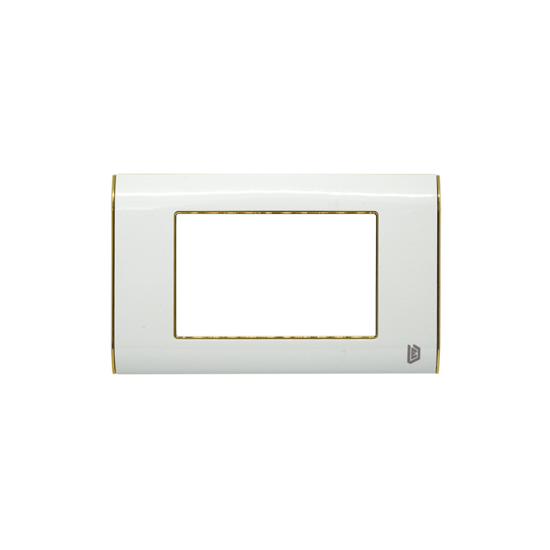 LINEA LUXOR TAPA BLANCA Y BORDE DORADO PERLA DUKE ENERGY (V18-02BD)