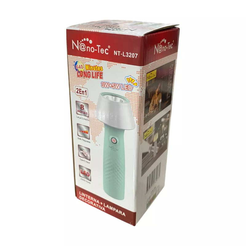 Linterna Lampara Nano-tec De Batería de Larga Duración NT-L3207