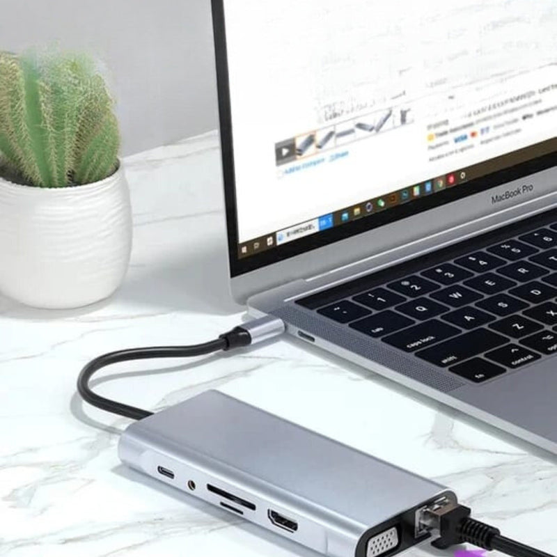 Convertidor OTG, USB HD Con 4 Puertos USB-A  LJ-49TP/HDTV11I