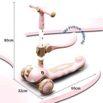 SCOOTER SK-8101 MUNBE ROSADO