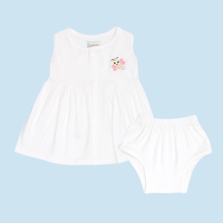 VESTIDO + CUCO BOTONES 1102 CRECIENDO BABY