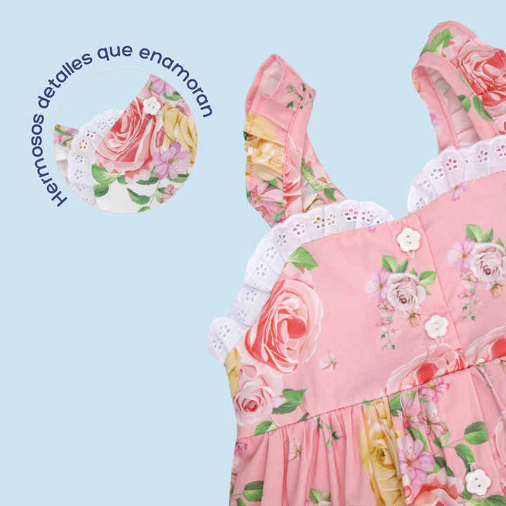 VESTIDO ASOLEADOR NIÑA 2007 CRECIENDO BABY