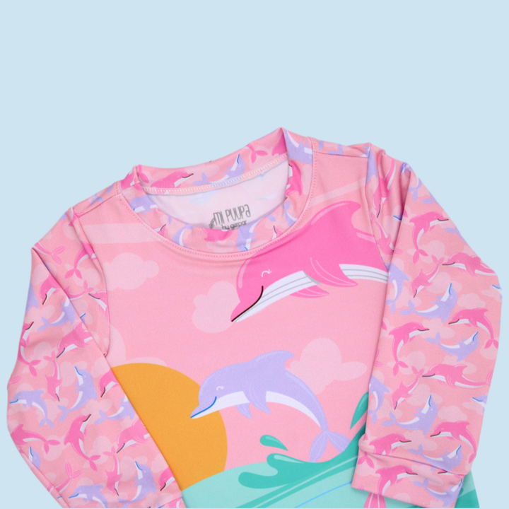 VESTIDO DE BAÑO NIÑA DELFIN 3901 MI PUPA