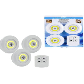 Luces LED adhesivas set x3 con control lamparas inteligentes