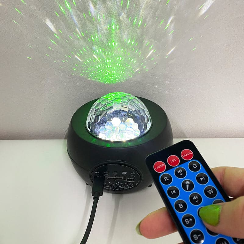 Parlante Proyector De Luces Led Con Control