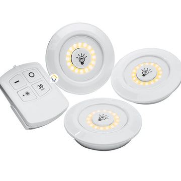 Lámpara Luces Led X3 Multiusos Luz De Tacto Control Remoto COB