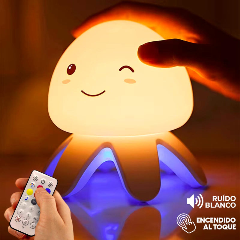 Lámpara Ruido Blanco Medusa Interactiva Compañera De sueño profundo F8