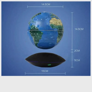 Lampara led globo terráqueo flotante 3D