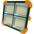 Lampara reflector led portátil con panel solar recargable y entrada USB