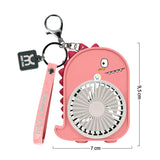 Llavero Mini Ventilador Dinosaurio Portátil Recargable USB Escritorio 88116