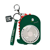 Llavero Mini Ventilador Dinosaurio Portátil Recargable USB Escritorio 88116