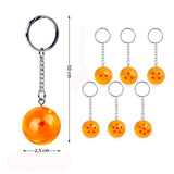 Llaveros Esferas Del Dragón Set x7 Accesorio Anime Cosplay LLD